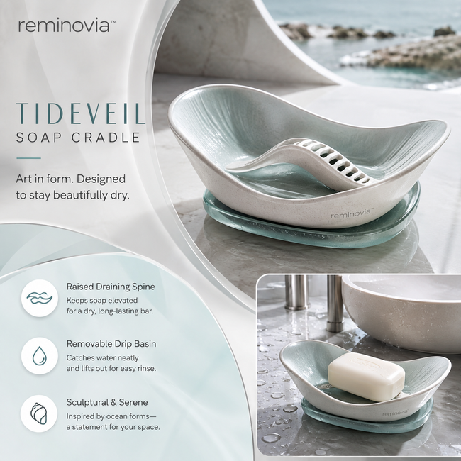 Reminovia™ Tideshell Layered Soap Dish