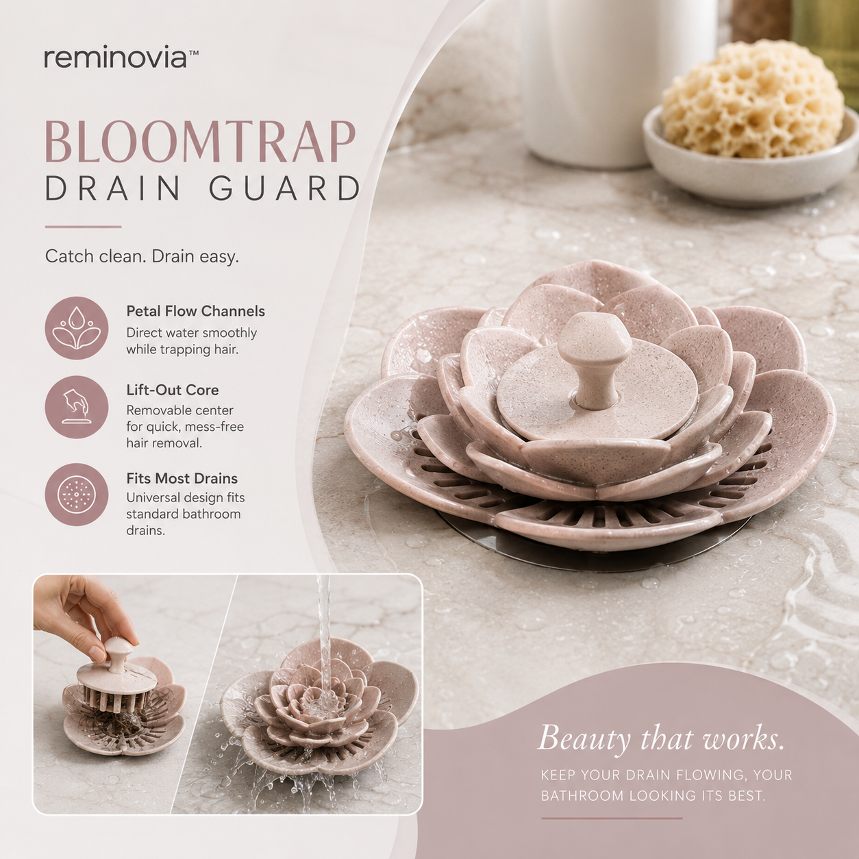 Reminovia™ Bloomtrap Drain Guard