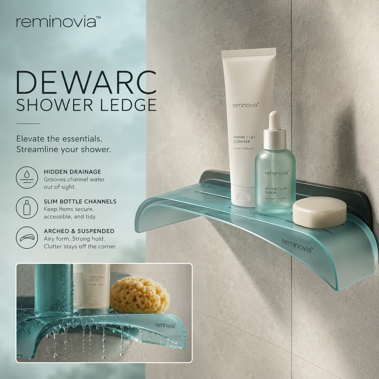 Reminovia™ Dewarc Shower Ledge