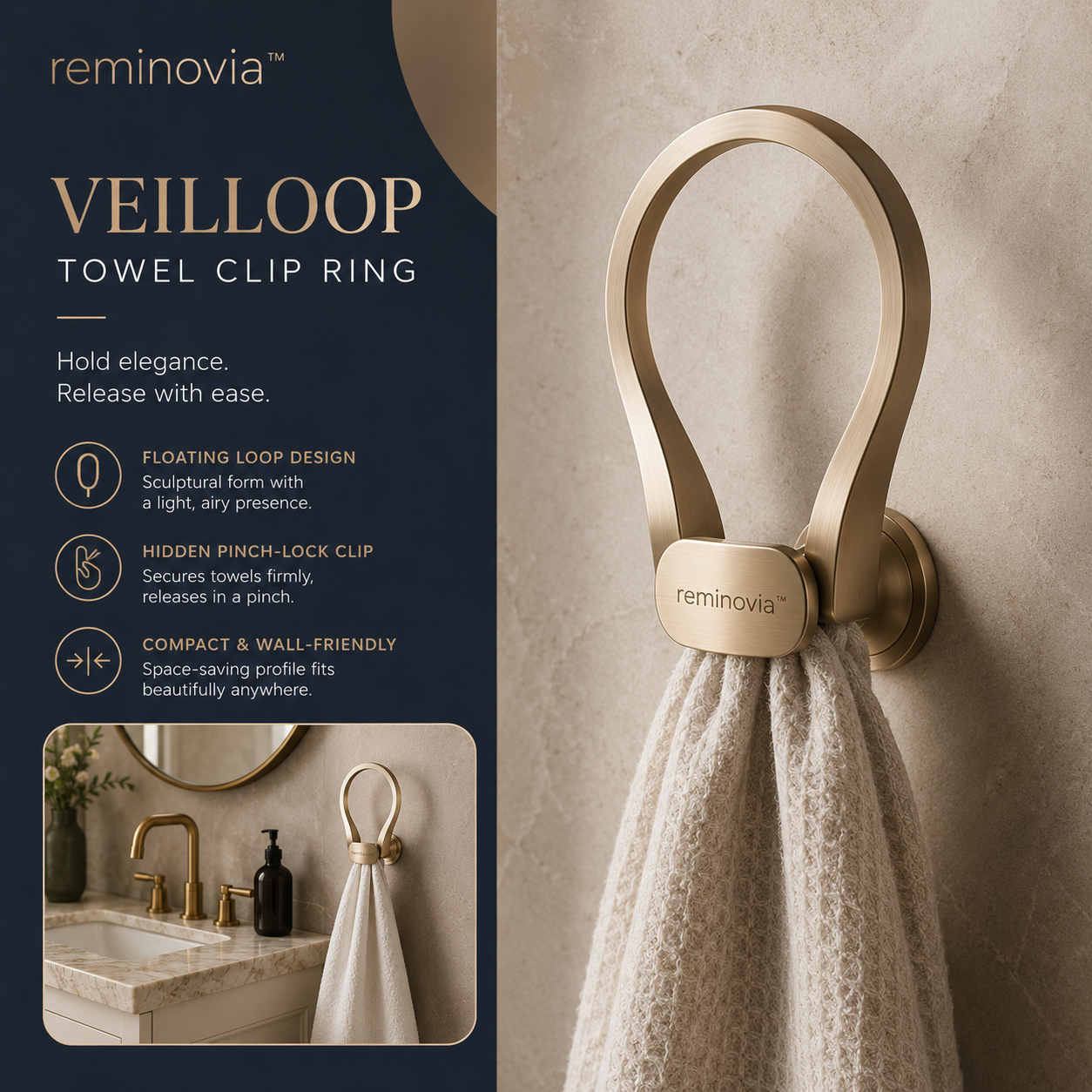 Reminovia™ Veilloop Towel Ring